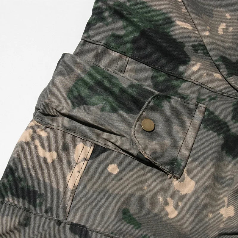 High-Waist Camo Cargo