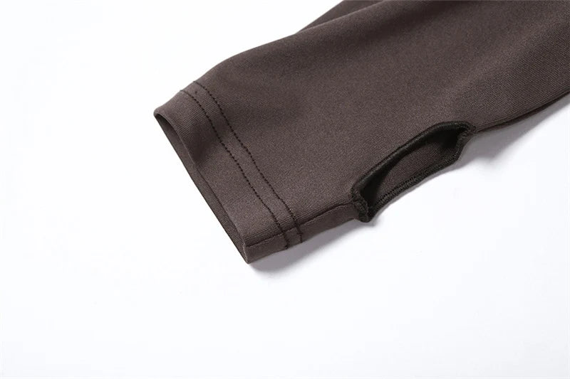 Crown&Co Cut-Out Ruched Streetwear Top