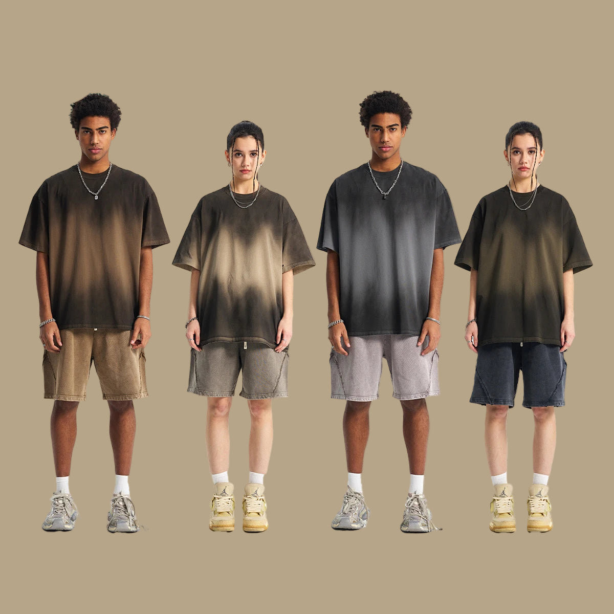 Crown&Co. Eclipse Fade Oversized Tee