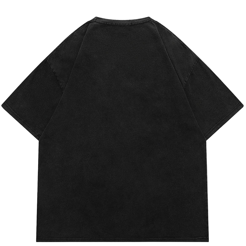 Crown&Co. Midnight Butterfly Tee – Washed Black