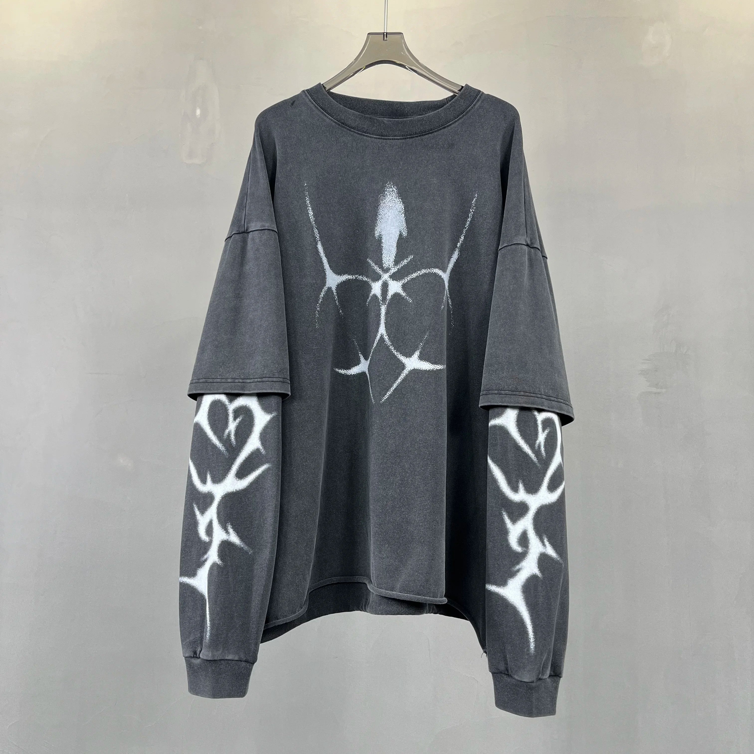 Crown&Co. Eclipse Flame Long Sleeve Tee