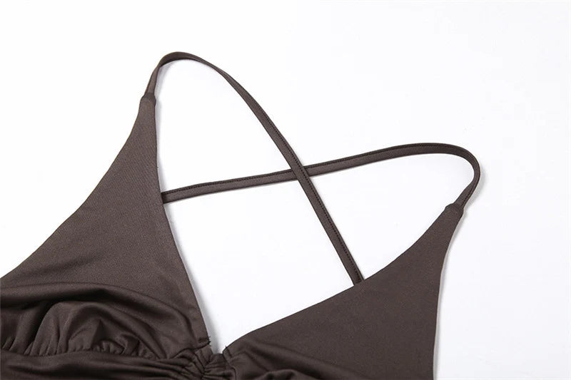 Crown&Co Cut-Out Ruched Streetwear Top