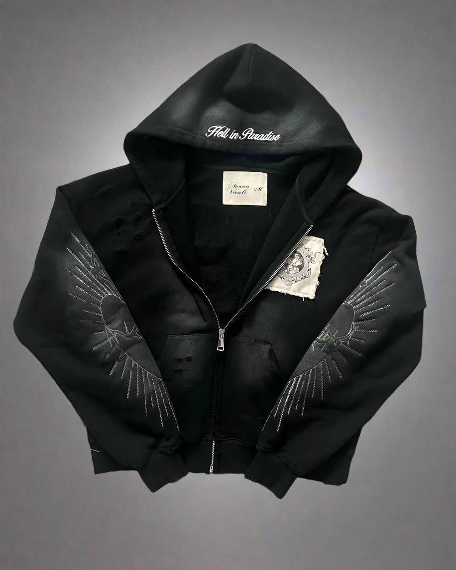 Crown&Co's Sacred Heart Gothic Hoodie
