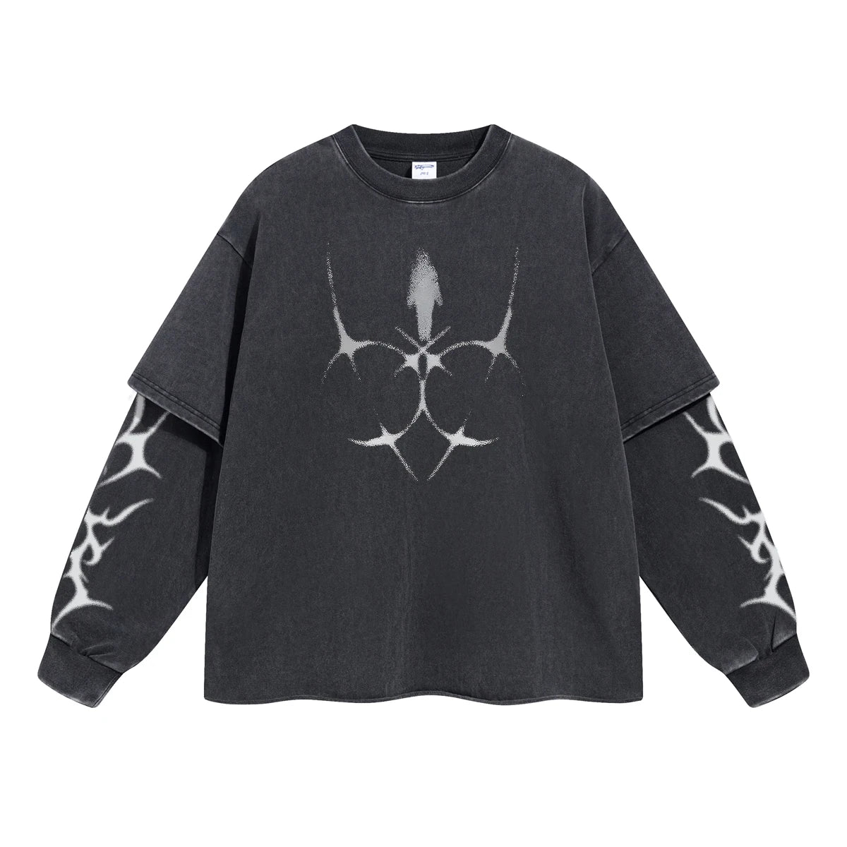 Crown&Co. Eclipse Flame Long Sleeve Tee