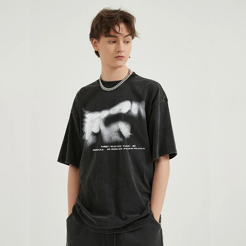 Crown&Co. Obscura Tee – Washed Black